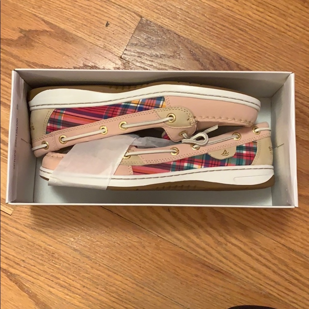 Sperry Top Siders//Angelfish Rose & Plaid
